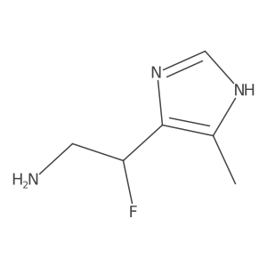 2-fluoro-2-(4-methyl-1H-imidazol-5-yl)ethan-1-amine结构式