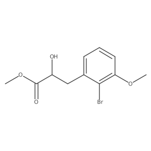 Methyl 3-(2-bromo-3-methoxyphenyl)-2-hydroxypropanoate Structure