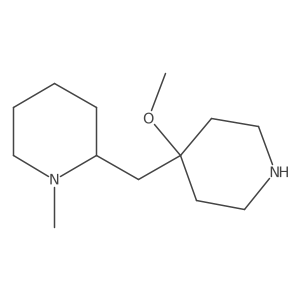 4-Methoxy-4-[(1-methylpiperidin-2-yl)methyl]piperidine结构式
