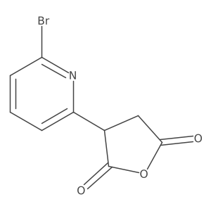 3-(6-Bromopyridin-2-yl)oxolane-2,5-dione结构式