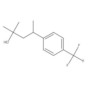 2-Methyl-4-[4-(trifluoromethyl)phenyl]pentan-2-ol Structure