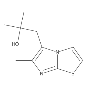 2-Methyl-1-{6-methylimidazo[2,1-b][1,3]thiazol-5-yl}propan-2-ol结构式