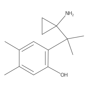 2-[2-(1-Aminocyclopropyl)propan-2-yl]-4,5-dimethylphenol Structure
