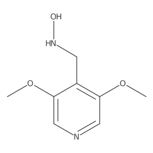 N-[(3,5-dimethoxypyridin-4-yl)methyl]hydroxylamine结构式