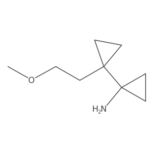 1-[1-(2-Methoxyethyl)cyclopropyl]cyclopropan-1-amine Structure
