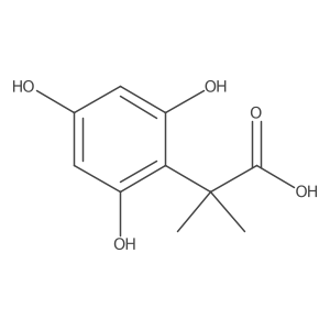 2-Methyl-2-(2,4,6-trihydroxyphenyl)propanoic acid结构式