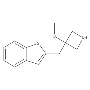 3-[(1-Benzothiophen-2-yl)methyl]-3-methoxyazetidine结构式