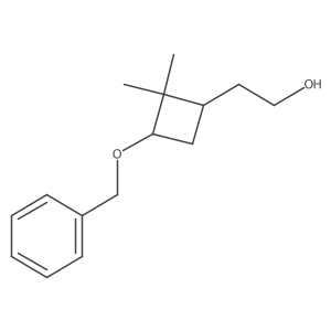 2-(3-Benzyloxy-2,2-dimethyl-cyclobutyl)ethanol结构式