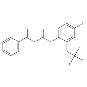 N-((4-Bromo-2-(trifluoromethoxy)phenyl)carbamothioyl)benzamide Structure