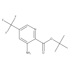 tert-Butyl 3-amino-5-(trifluoromethyl)picolinate Structure