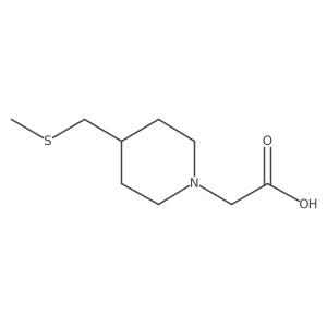 2-{4-[(Methylsulfanyl)methyl]piperidin-1-yl}acetic acid Structure