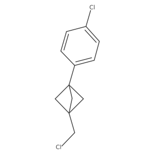 1-(Chloromethyl)-3-(4-chlorophenyl)bicyclo[1.1.1]pentane Structure