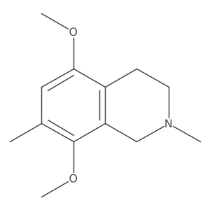 5,8-dimethoxy-2,7-dimethyl-3,4-dihydro-1H-isoquinoline结构式