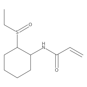 N-(2-Ethylsulfinylcyclohexyl)prop-2-enamide结构式