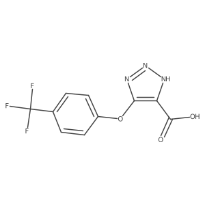 4-[4-(trifluoromethyl)phenoxy]-1H-triazole-5-carboxylic acid Structure