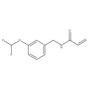 N-[[3-(Difluoromethoxy)phenyl]methyl]prop-2-enamide结构式