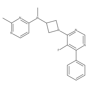 N-[1-(5-Fluoro-6-phenylpyrimidin-4-yl)azetidin-3-yl]-N,2-dimethylpyrimidin-4-amine Structure