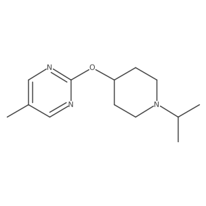 5-Methyl-2-(1-propan-2-ylpiperidin-4-yl)oxypyrimidine结构式