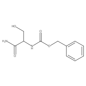 (R)-Benzyl (1-amino-3-hydroxy-1-oxopropan-2-yl)carbamate结构式