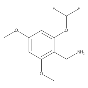 [2-(Difluoromethoxy)-4,6-dimethoxyphenyl]methanamine Structure