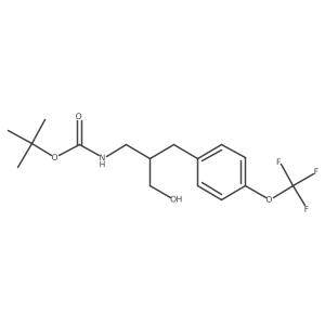 tert-butyl N-(3-hydroxy-2-{[4-(trifluoromethoxy)phenyl]methyl}propyl)carbamate Structure