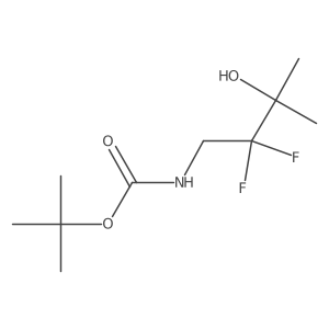 tert-butyl N-(2,2-difluoro-3-hydroxy-3-methylbutyl)carbamate Structure