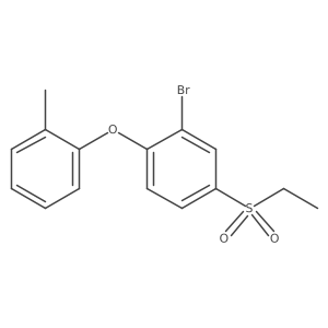 2-bromo-4-(ethylsulfonyl)-1-(2-methylphenoxy)Benzene结构式