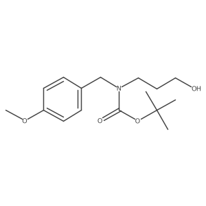 tert-butyl N-(3-hydroxypropyl)-N-[(4-methoxyphenyl)methyl]carbamate Structure