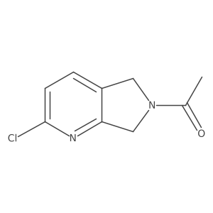 1-(2-chloro-5,7-dihydro-6H-pyrrolo[3,4-b]pyridin-6-yl)Ethanone Structure