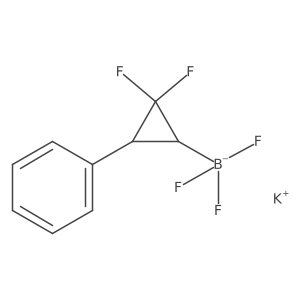 Potassium ((1S,3R)-2,2-difluoro-3-phenylcyclopropyl)trifluoroborate Structure