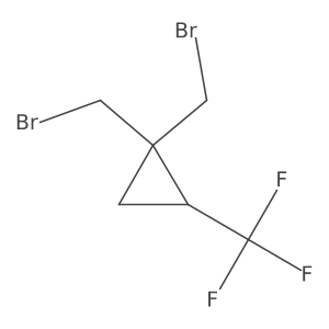1,1-Bis(bromomethyl)-2-(trifluoromethyl)cyclopropane结构式