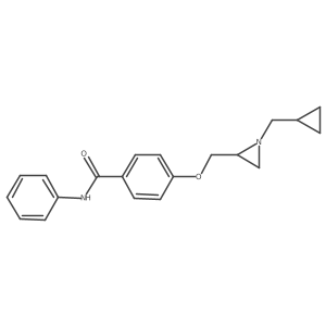 4-[[1-(Cyclopropylmethyl)aziridin-2-yl]methoxy]-N-phenylbenzamide结构式