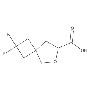 2,2-Difluoro-6-oxaspiro[3.4]octane-7-carboxylic acid结构式