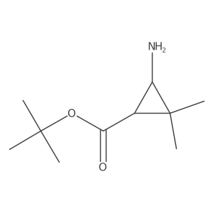 rac-tert-butyl (1R,3R)-3-amino-2,2-dimethylcyclopropane-1-carboxylate Structure