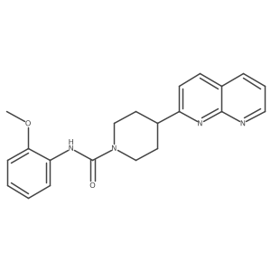 N-(2-methoxyphenyl)-4-(1,8-naphthyridin-2-yl)piperidine-1-carboxamide Structure