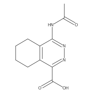 4-Acetamido-5,6,7,8-tetrahydrophthalazine-1-carboxylic acid Structure