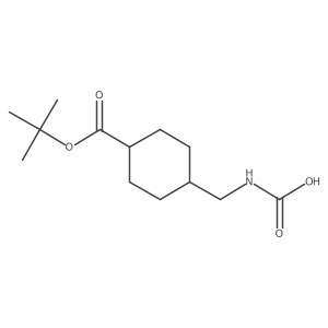 {[(1r,4r)-4-[(Tert-butoxy)carbonyl]cyclohexyl]methyl}carbamic acid Structure