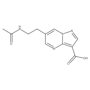 6-(2-Acetamidoethyl)pyrazolo[1,5-a]pyrimidine-3-carboxylic acid Structure