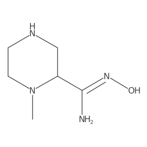 N'-hydroxy-1-methylpiperazine-2-carboximidamide Structure