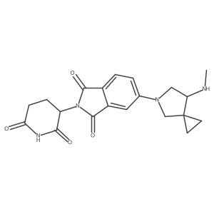 2-(2,6-dioxopiperidin-3-yl)-5-[7-(methylamino)-5-azaspiro[2.4]heptan-5-yl]-2,3-dihydro-1H-isoindole-1,3-dione Structure