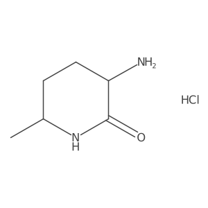 3-Amino-6-methyl-piperidin-2-one;hydrochloride结构式