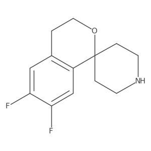 6,7-Difluorospiro[isochromane-1,4'-piperidine]结构式