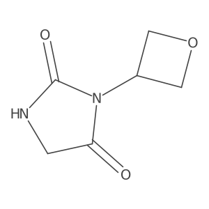 3-(3-Oxetanyl)-2,4-imidazolidinedione结构式