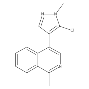 4-(5-chloro-1-methyl-1H-pyrazol-4-yl)-1-methylisoquinoline Structure