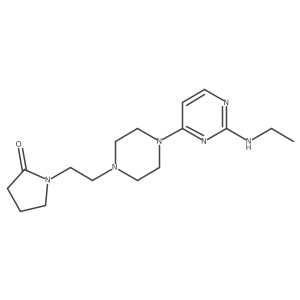1-(2-{4-[2-(Ethylamino)pyrimidin-4-yl]piperazin-1-yl}ethyl)pyrrolidin-2-one结构式