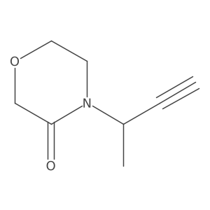 (R)-4-(But-3-yn-2-yl)morpholin-3-one结构式