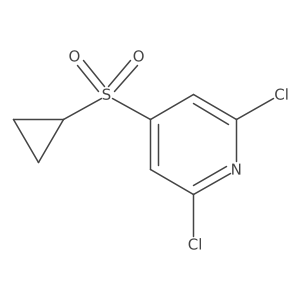 2,6-Dichloro-4-(cyclopropylsulfonyl)pyridine Structure