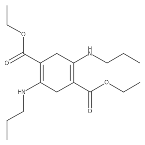 1,4-Diethyl 2,5-bis(propylamino)-1,4-cyclohexadiene-1,4-dicarboxylate结构式
