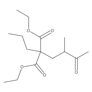 1,3-Diethyl 2-(2-methyl-3-oxobutyl)-2-propylpropanedioate Structure