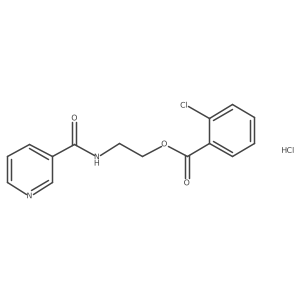 2-(Nicotinamido)ethyl 2-chlorobenzoate hydrochloride Structure